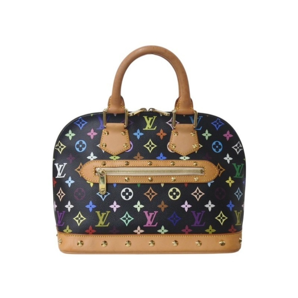 Louis Vuitton Alma PM Handbag Takashi Murakami Multicolor Black Bag - Picture 1 of 10